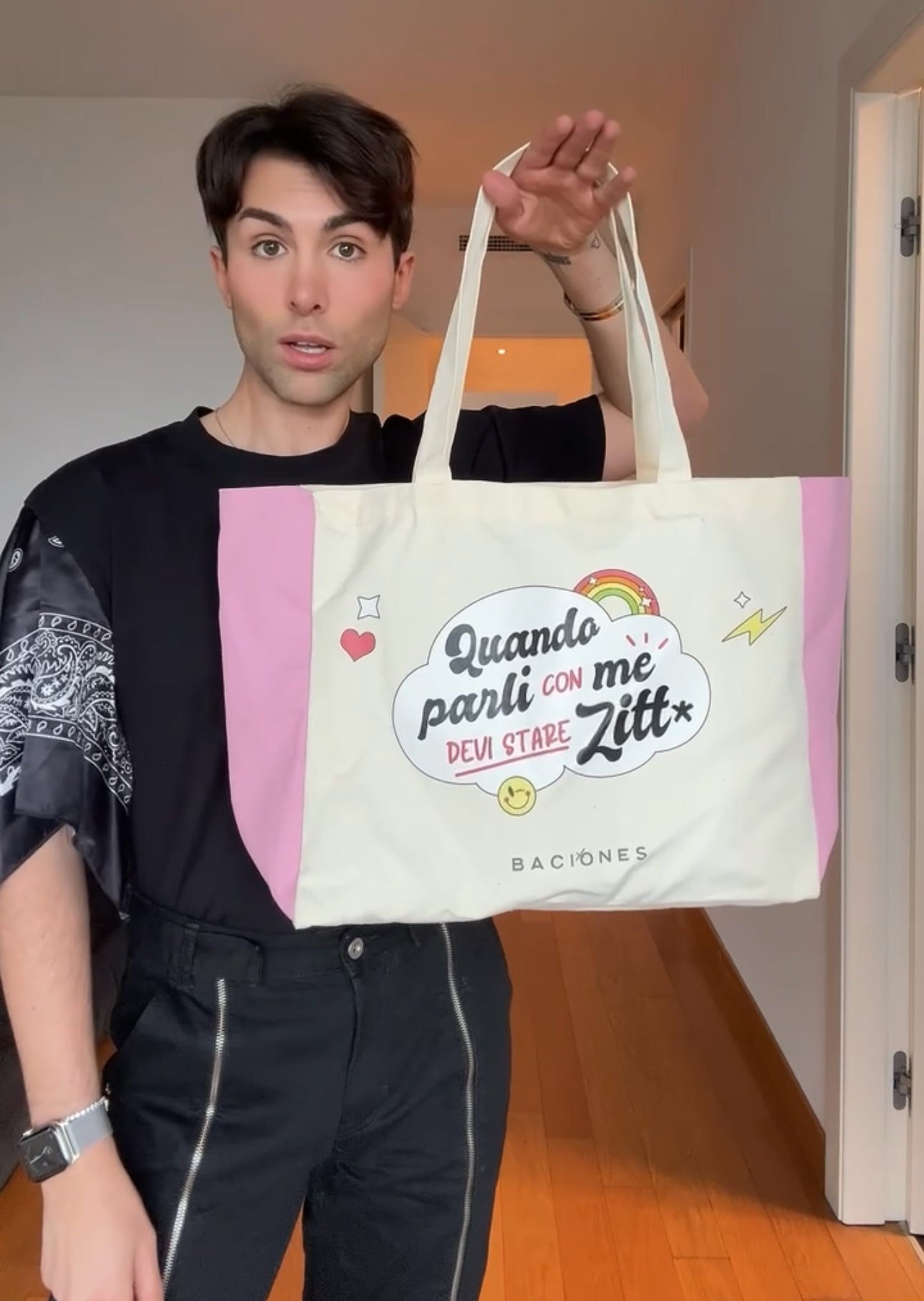 Quando parli con me devi stare zitt* - tote bag