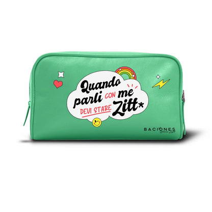 Quando parli con me devi stare zitt* - Pouch Bag